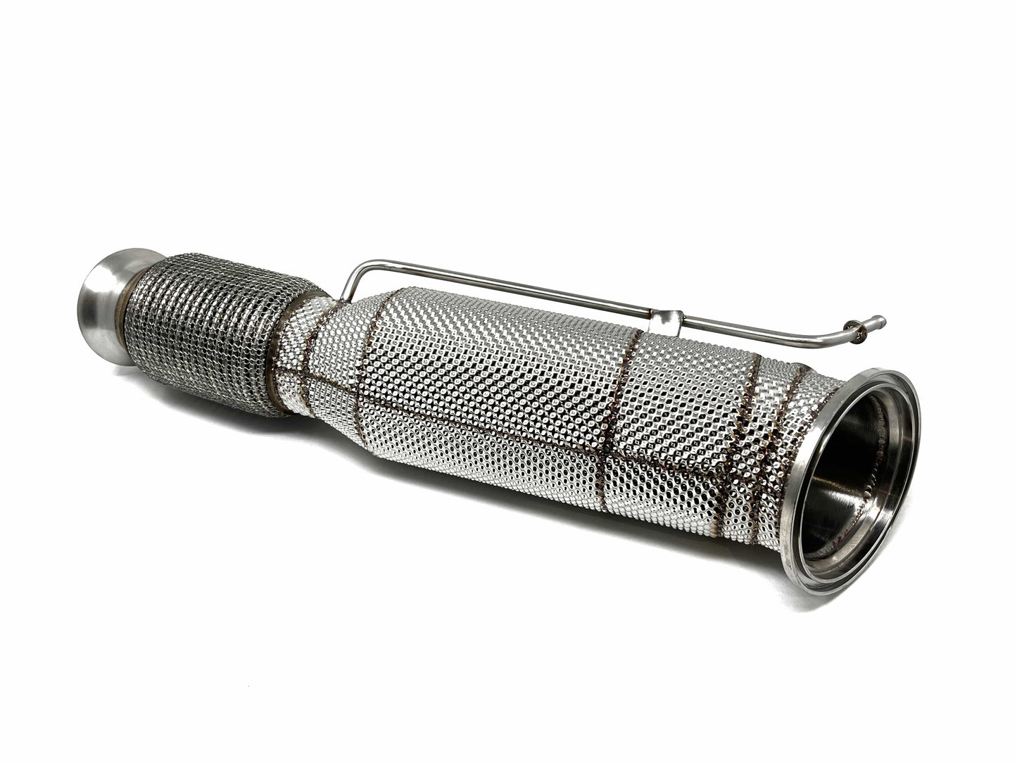 Masata BMW B58 G14 G20 G30 G29 Catted Downpipe With Heat Shield - 200 Cell (Inc. M340i, 540i, & 840i) - OPF Models Only