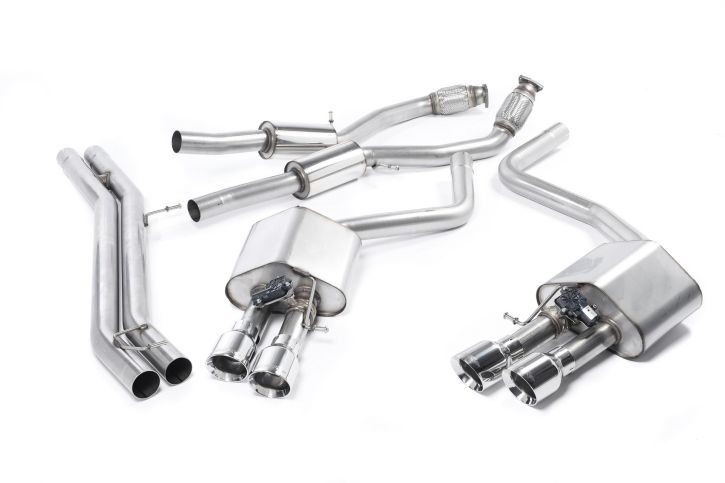 MillTek Audi D4 S8 Non-Resonated Cat-Back Exhaust - ML Performance EU
