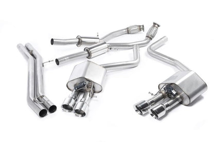 MillTek Audi D4 S8 Non-Resonated Cat-Back Exhaust - ML Performance EU