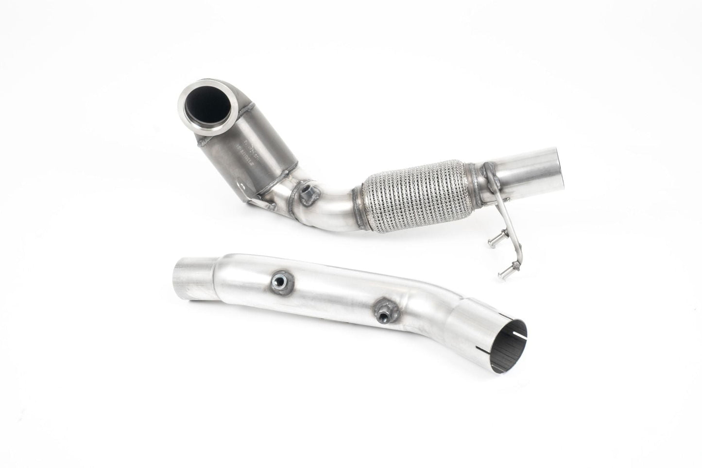 MillTek Volkswagen MK7.5 Golf GTI Cast Downpipe with 200 Cell Race Cat & GPFOPF Delete For OE Catback - ML Performance EU