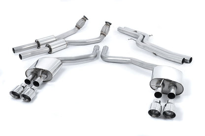 MillTek Audi C7 Non-Resonated Cat-Back Exhaust System S6 - ML Performance EU