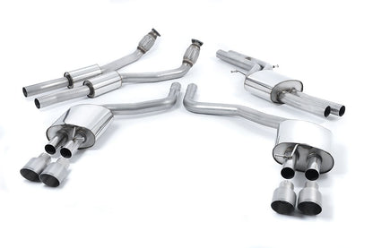 MillTek Audi C7 Resonated Cat-Back Exhaust System S6 S7 - ML Performance EU