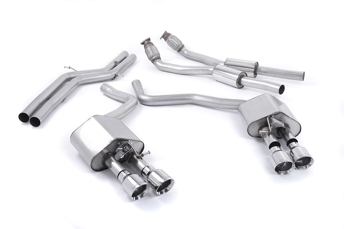MillTek Audi C7 Sportback Valved & Non-Resonated Cat-Back Exhaust System (S6 & S7) - ML Performance EU