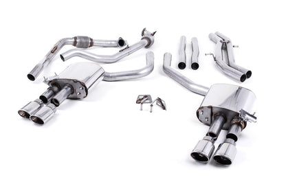 MillTek Audi B9 Non-Resonated Cat-Back Exhaust (S4 & S5)