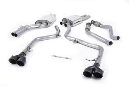 MillTek Audi B8 & B8.5 Resonated Cat-Back Exhaust (S4 & S5)