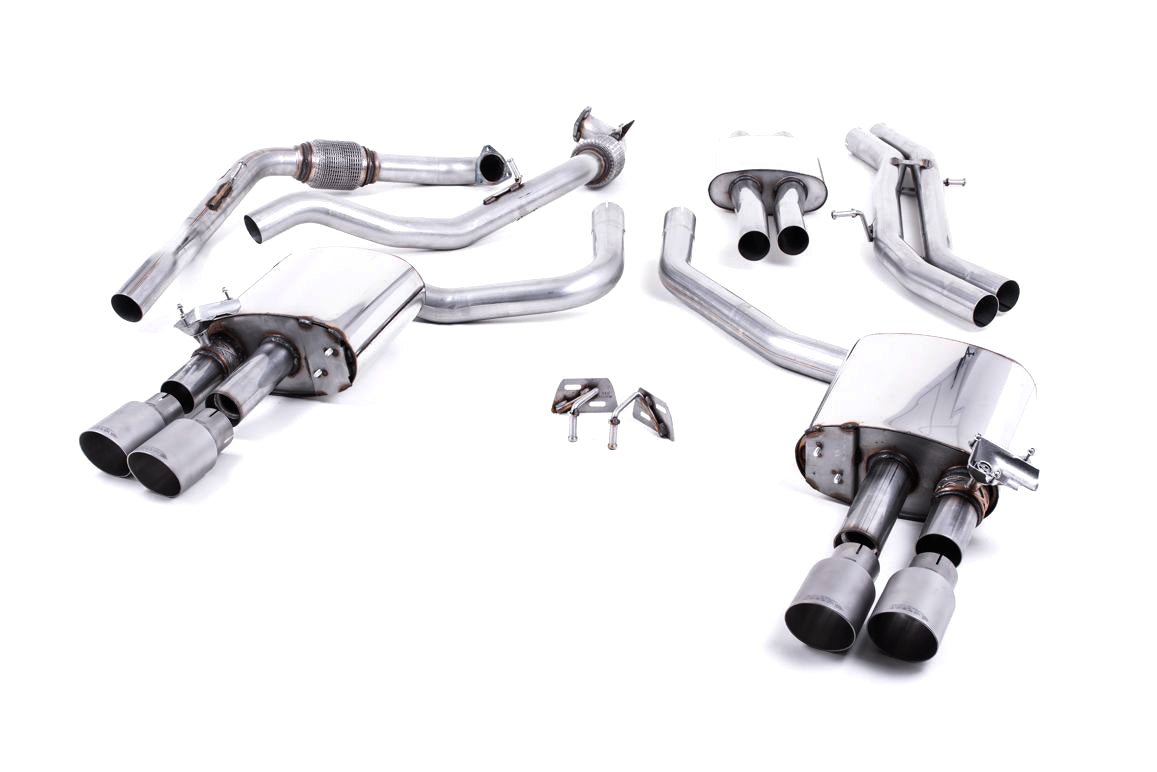 MillTek Audi B9 Resonated Cat-Back Exhaust (S4 & S5)