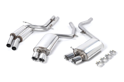 MillTek Audi B8 S5 Resonated Cat-Back Exhaust
