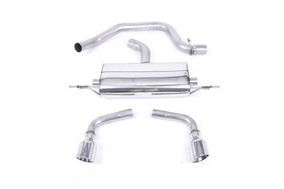 MillTek Audi 8J TTS MK2 Non-Resonated Cat-Back Exhaust (3.2 V6 Valance)- ML Performance EU