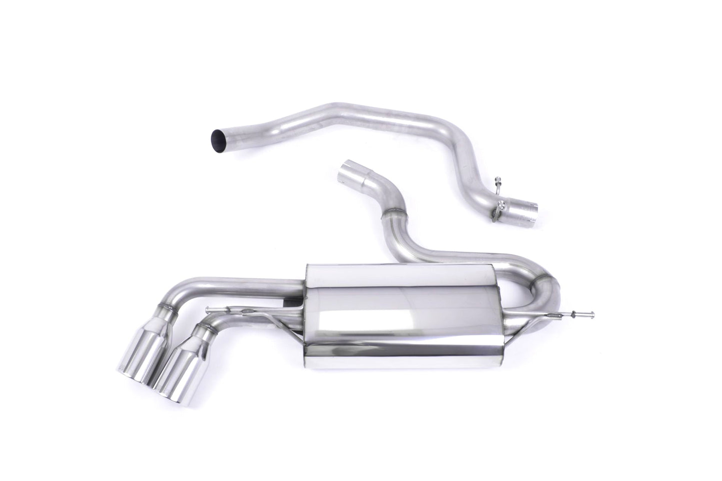 MillTek Audi TT MK2 Non-Resonated Cat Back Exhaust - ML Performance EU