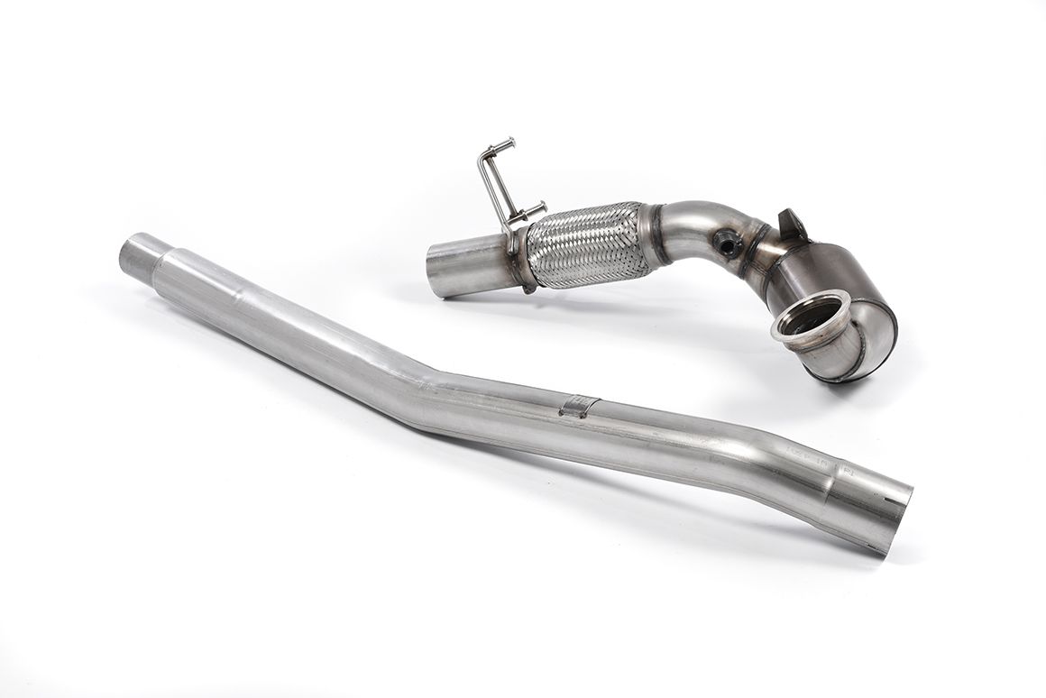 MillTek Audi 8S TTS Large Bore Downpipe with Hi-Flow Sports Catalyst - ML Performance EU
