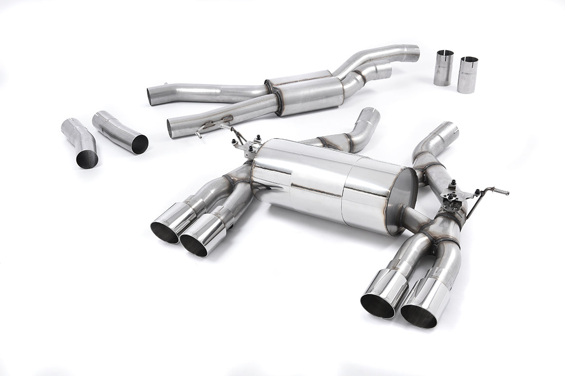 MillTek BMW F80 F82 Cat-back Exhaust System (M3 & M4) - Non- race polished - ML Performance