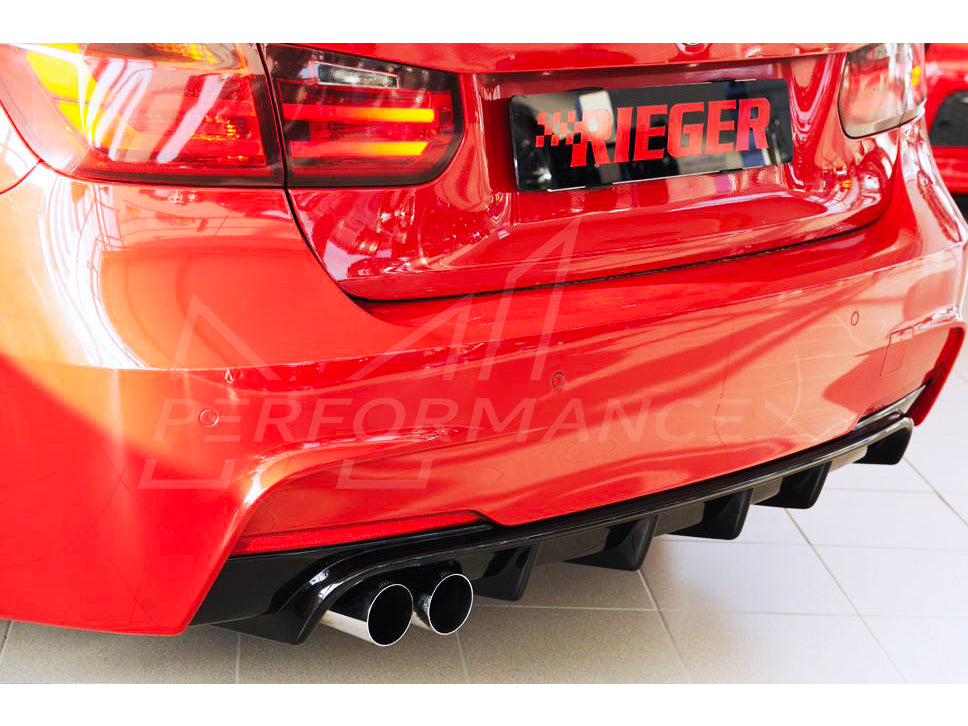 Rieger BMW 3 Series F30 F31 M-Series Rear Diffuser (Inc. 320i, 335i & 340i) - ML Performance UK