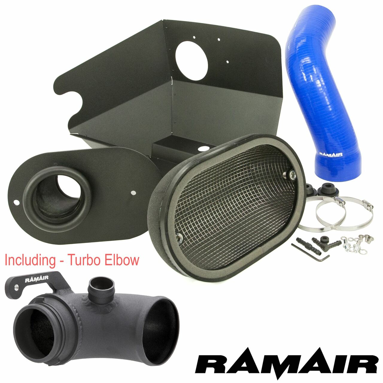 Ramair Audi Seat Skoda VW 1.8 2.0 TSI MQB Performance Intake Kit With Turbo Elbow (Inc. 8V A3, 5F Leon & MK7 Golf) - ML Performance EU