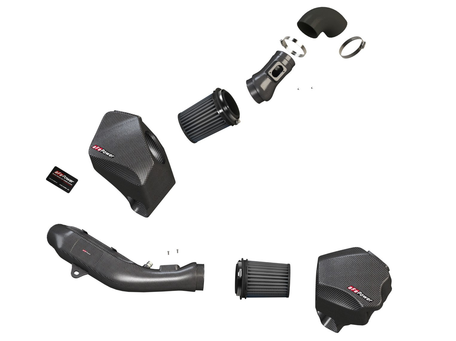 aFe BMW S55 Black Series Momentum Carbon Fiber Pro DRY S Air Intake (M4) ML Performance UK