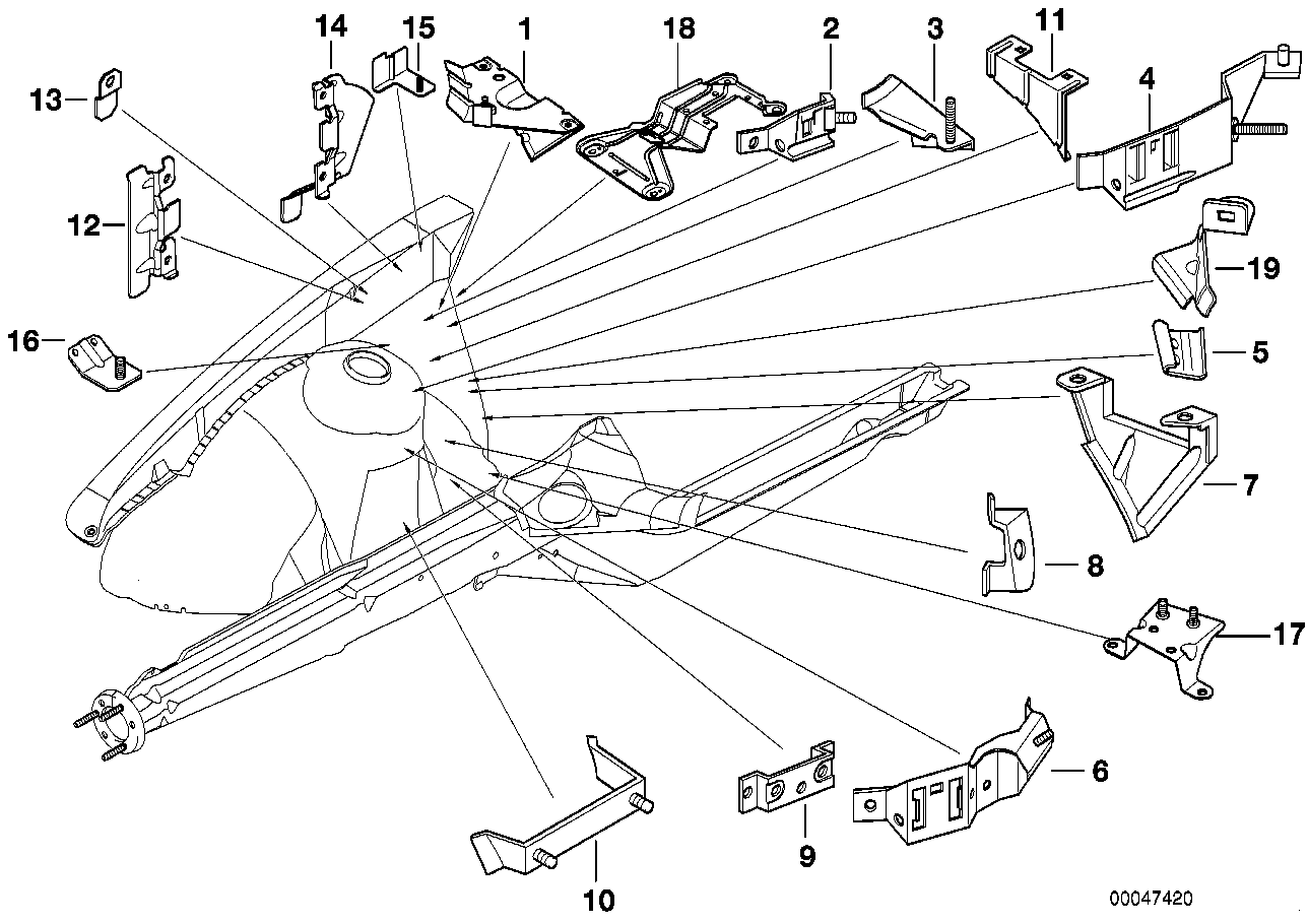 Genuine BMW 41148193254 E36 E36 Diagnosis Plug Bracket (Inc. 318ti, 320i & 316i 1.6) | ML Performance EU EU Car Parts