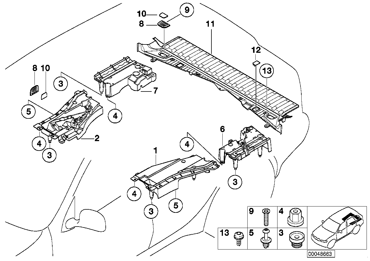 Genuine BMW 51478267957 E53 Fastening Loop Cap HELLBEIGE 2 (Inc. X5) | ML Performance EU EU Car Parts