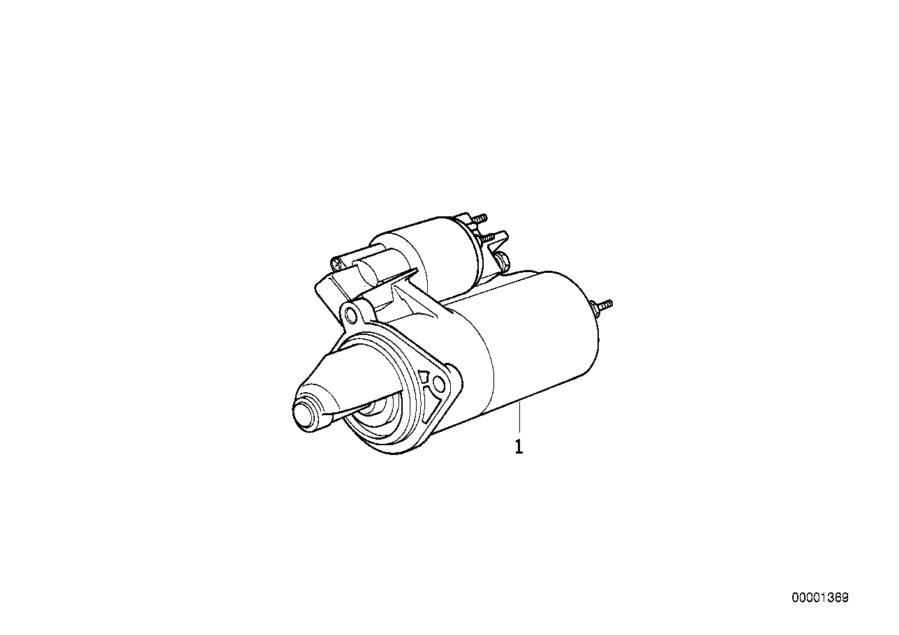 Genuine BMW 12411361874 E28 E12 E21 Exch. Starter Motor 1,1KW (Inc. 528e, 325e & 320) | ML Performance EU EU Car Parts