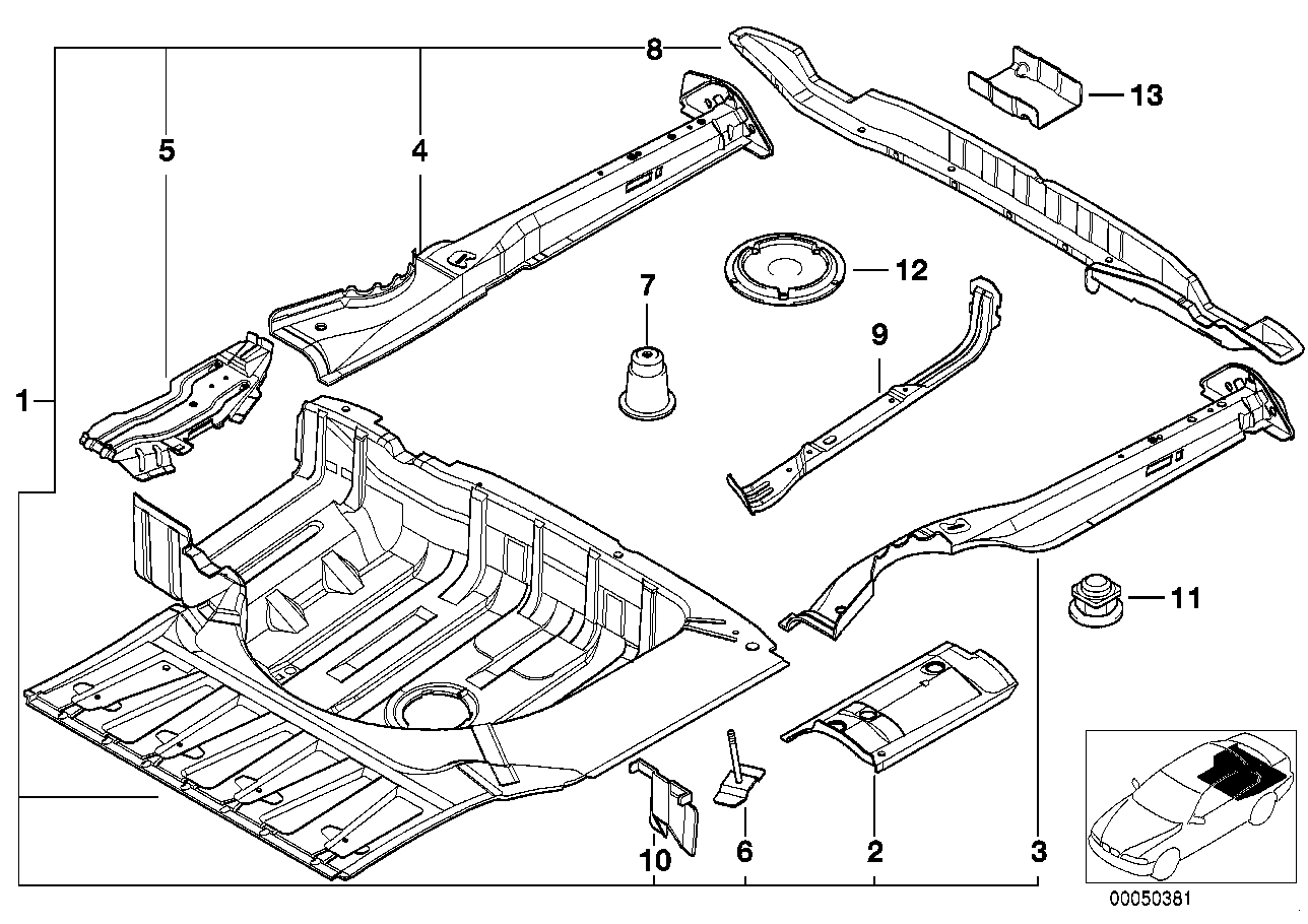 Genuine BMW 41008209466 E39 Support, Air Supply System Right (Inc. 525i, 540i & 520i) | ML Performance EU EU Car Parts