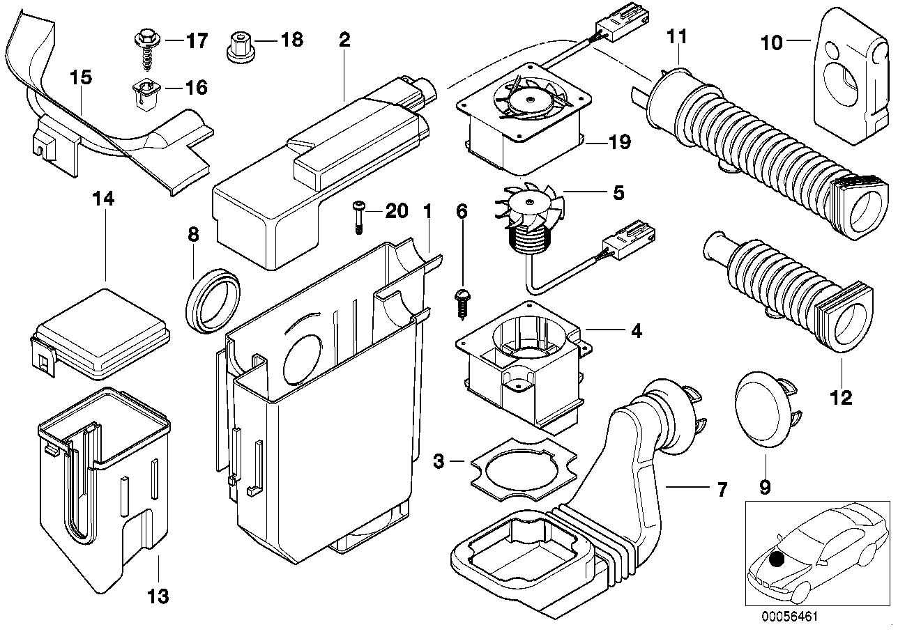Genuine BMW 12521433537 E36 Relay Box Lower Part (Inc. Z3 2.8, Z3 1.9 & Z3 1.8) | ML Performance EU EU Car Parts