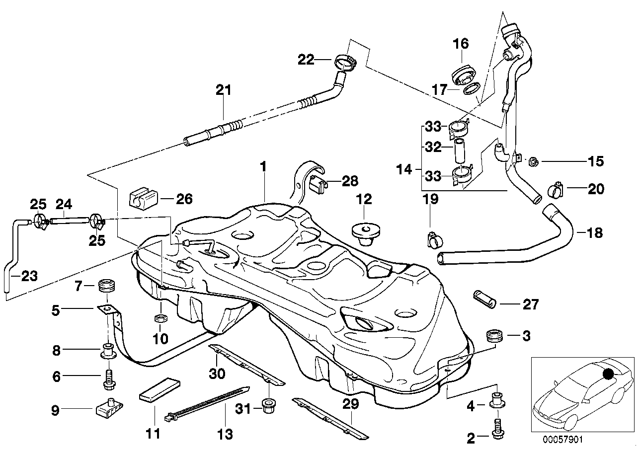 Genuine BMW 16111182360 E38 Spacer Sleeve (Inc. 735i, 725tds & 750iL) | ML Performance EU EU Car Parts