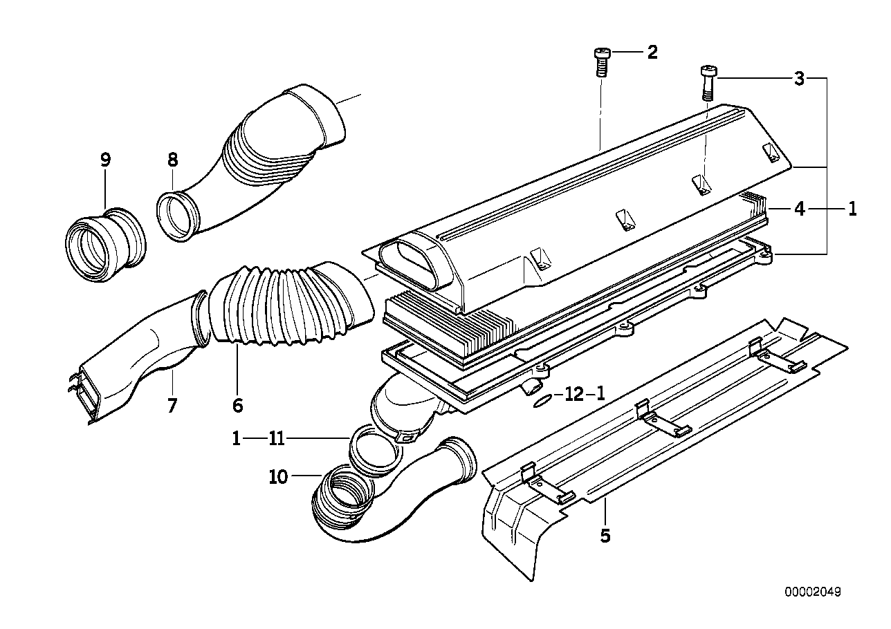 Genuine BMW 13712245562 E34 Intake Muffler (Inc. 525td & 525tds) | ML Performance EU EU Car Parts