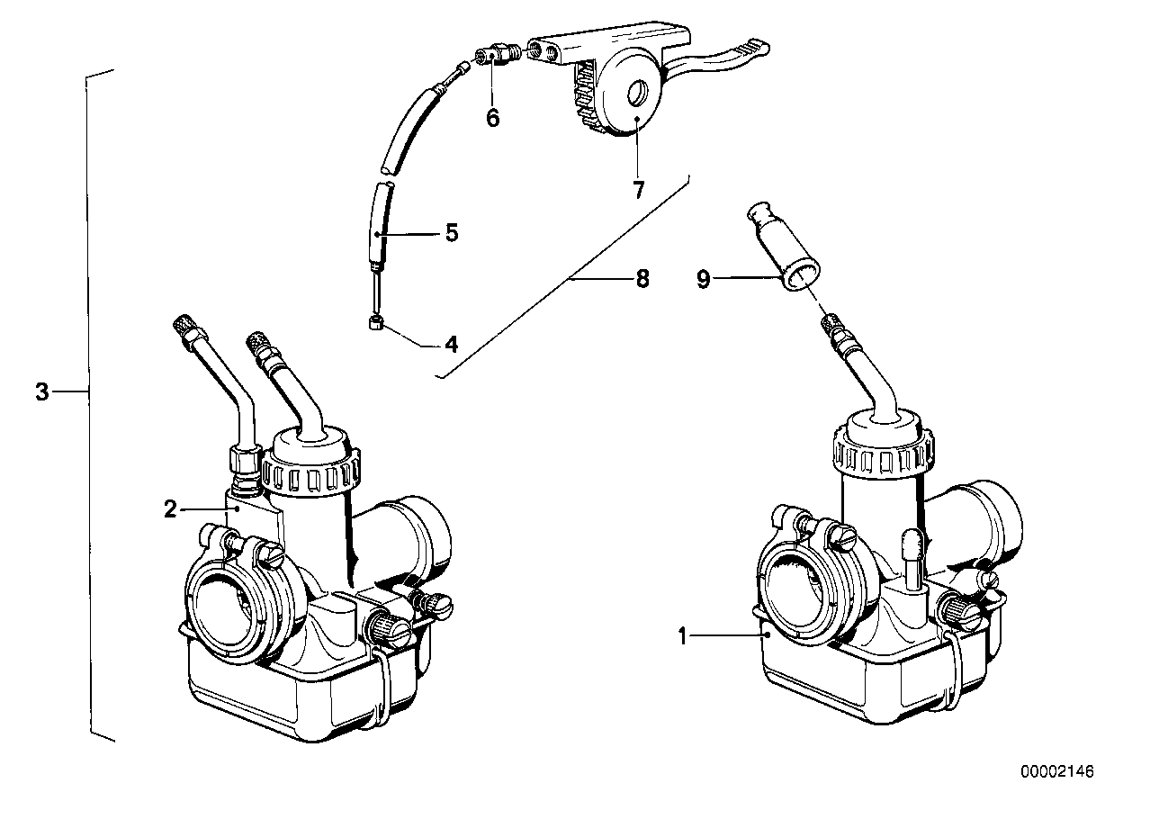 Genuine BMW 13231260365 Choke Cable Left (Inc. R50/5, R 75 & R60/5) | ML Performance EU EU Car Parts