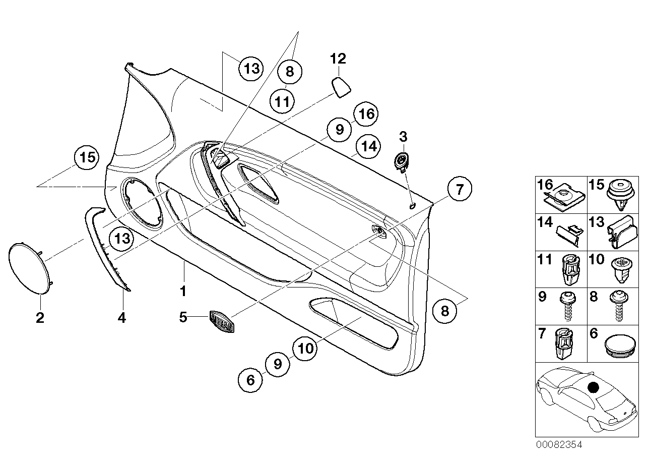Genuine BMW 51417030270 E46 Covering Right GRAPHIT HELL (Inc. 320td, 325ti & 316ti) | ML Performance EU EU Car Parts