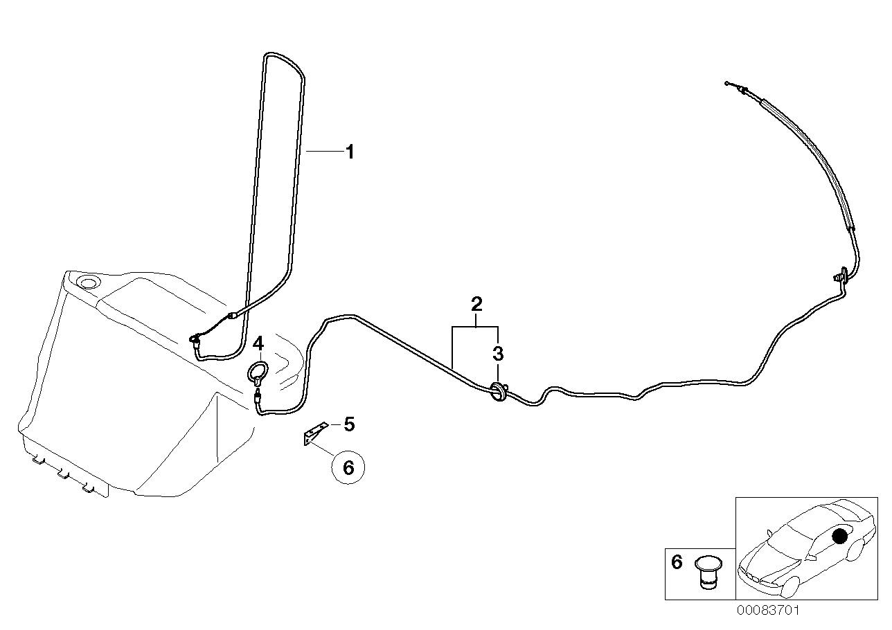 Genuine BMW 51167029040 E52 Emergency Unlocking, Storing Partition (Inc. Alpina V8 & Z8) | ML Performance EU EU Car Parts
