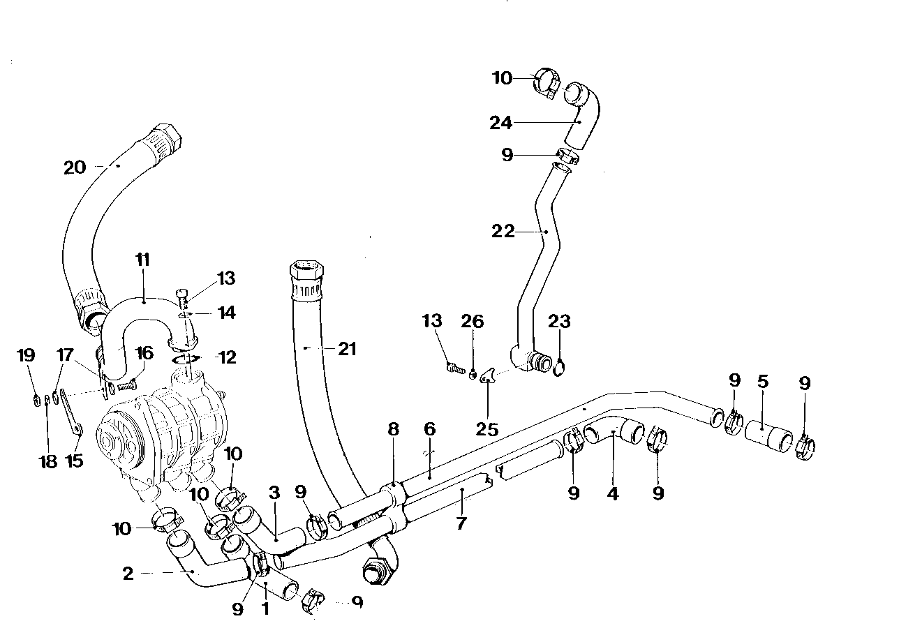 Genuine BMW 17221304673 E26 Oil Pipe (Inc. M1) | ML Performance EU EU Car Parts