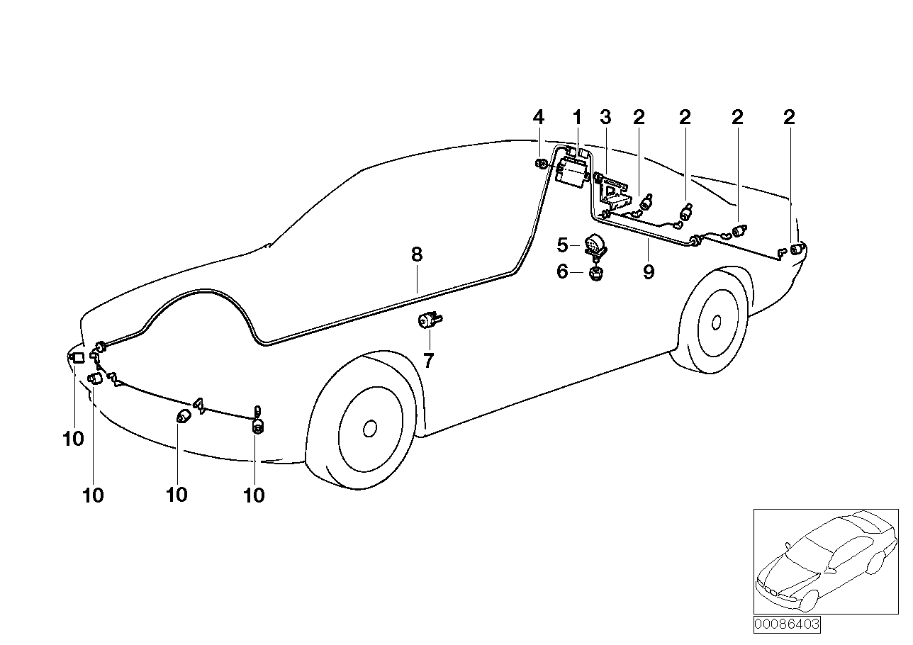 Genuine BMW 66206989129 E60 E63 E64 Ultrasonic Sensor, Imola Red U405 (Inc. 525xd, 528i & Z4 2.2i) | ML Performance EU EU Car Parts