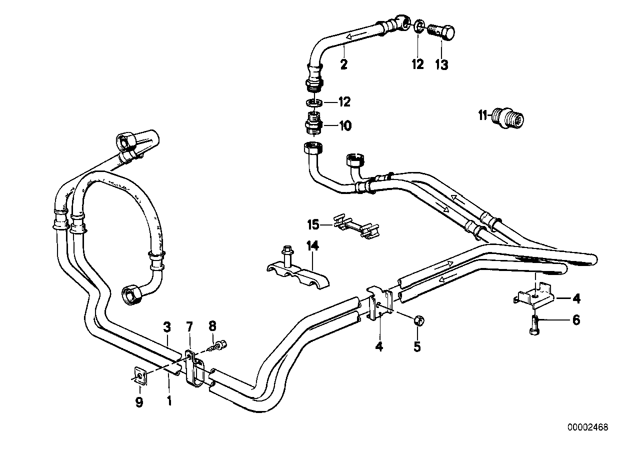 Genuine BMW 17221177287 E28 Oil Cooling Pipe Inlet 4HP22 (Inc. 524td, 533i & 528i) | ML Performance EU EU Car Parts