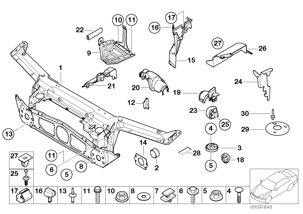 Genuine BMW 51718234797 E46 Left Steering Gear Cover (Inc. 318d, 330Cd & 316i 1.6) | ML Performance EU EU Car Parts
