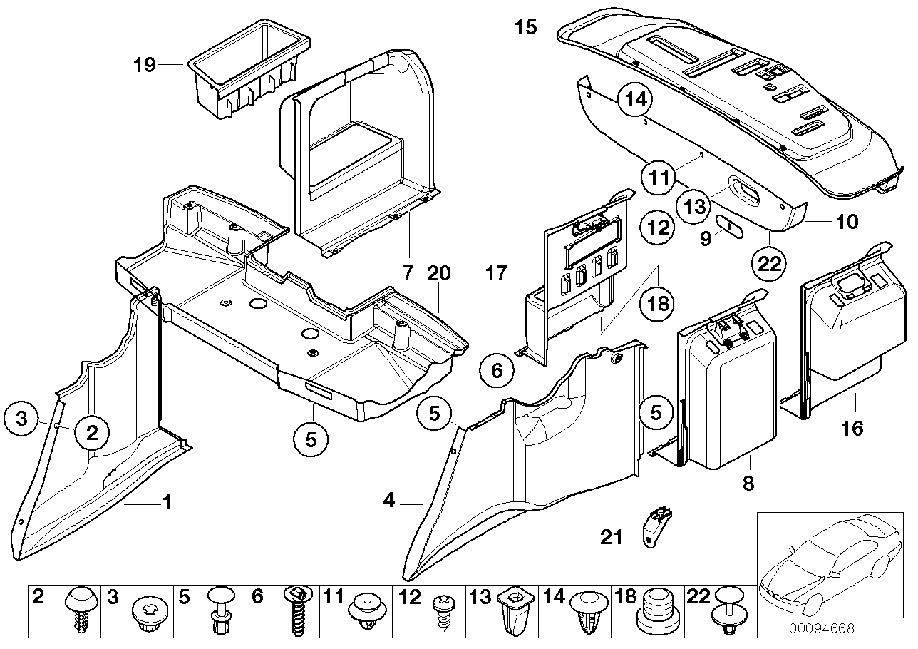 Genuine BMW 51478159475 E39 Panel Wheel Housing Part.Trunk Left GRAU (Inc. 520d, 523i & 535i) | ML Performance EU EU Car Parts