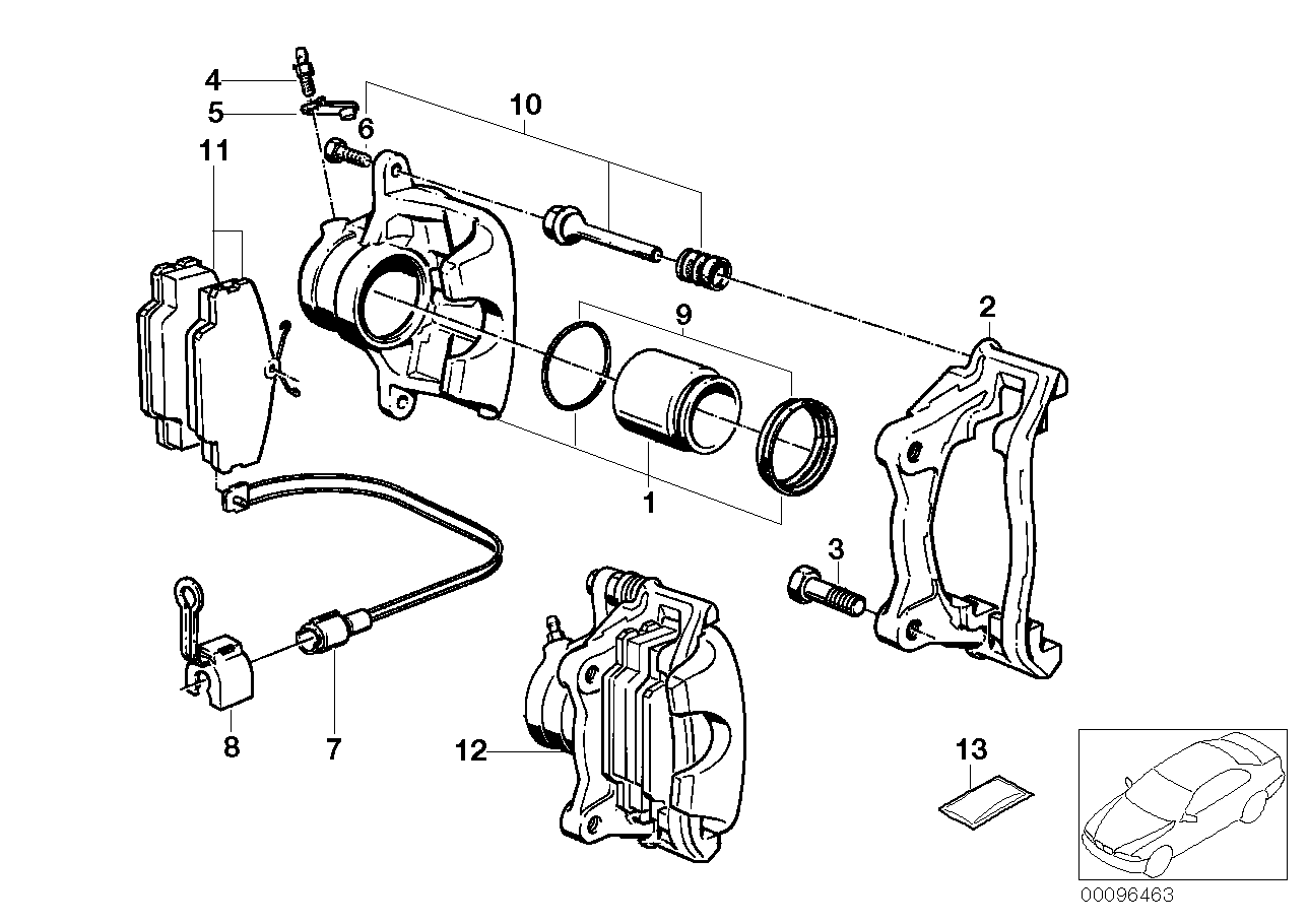 Genuine BMW 34111154376 E30 Calliper Carrier (Inc. 318i, 316 & 316i) | ML Performance EU EU Car Parts