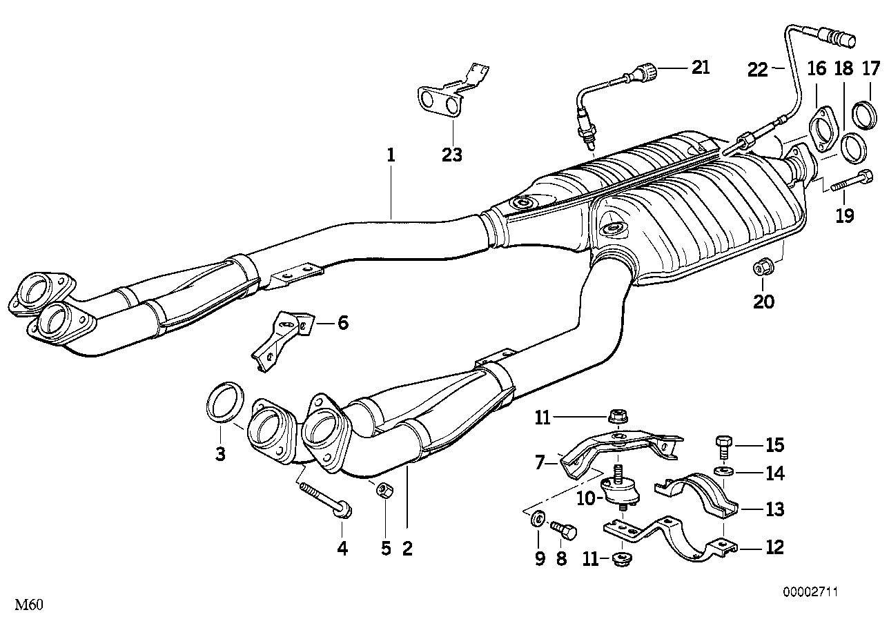 Genuine BMW 18301723449 E31 E32 E34 Bracket Left (Inc. 540i, 840i & 740i) | ML Performance EU EU Car Parts