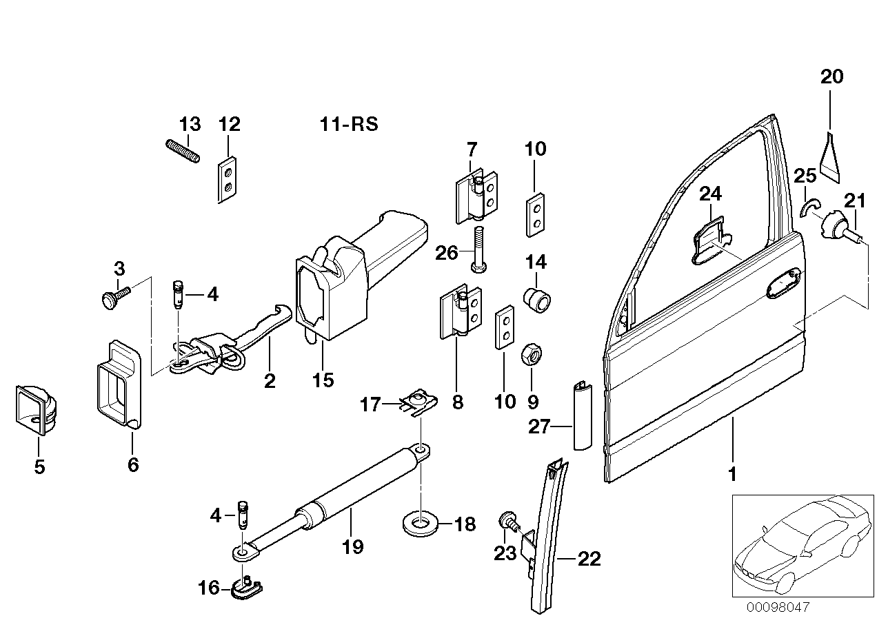 Genuine BMW 51337033037 E39 Adapter, Window Lifter (Inc. 540i, 520i & 523i) | ML Performance EU EU Car Parts