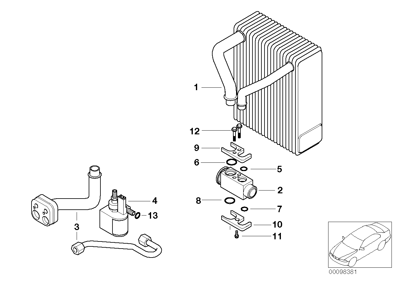 Genuine BMW 64119178315 E66 E67 Expansion Valve (Inc. 760LiS, 760Li & 730Li) | ML Performance EU EU Car Parts