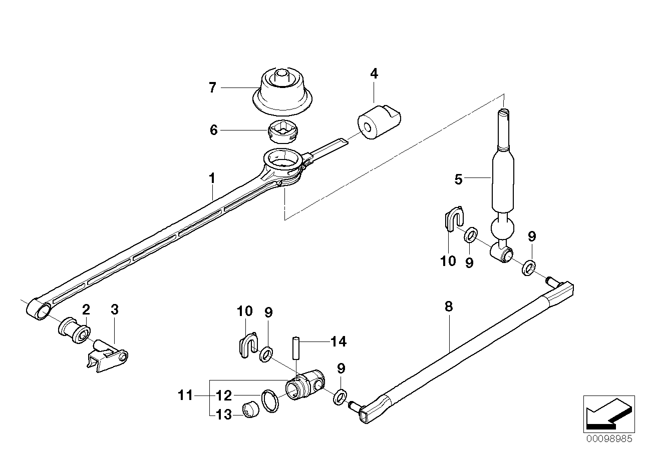 Genuine BMW 25117510420 E85 Shifting Arm (Inc. Z4 2.2i & Z4 2.5i) | ML Performance EU EU Car Parts