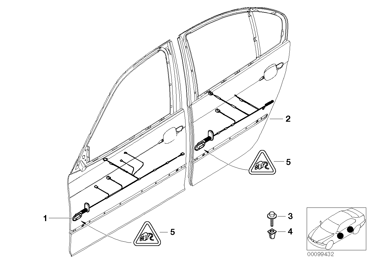 Genuine BMW 61138372627 E53 E83 Lock (Inc. 318d, 316Ci & 316i 1.6) | ML Performance EU EU Car Parts