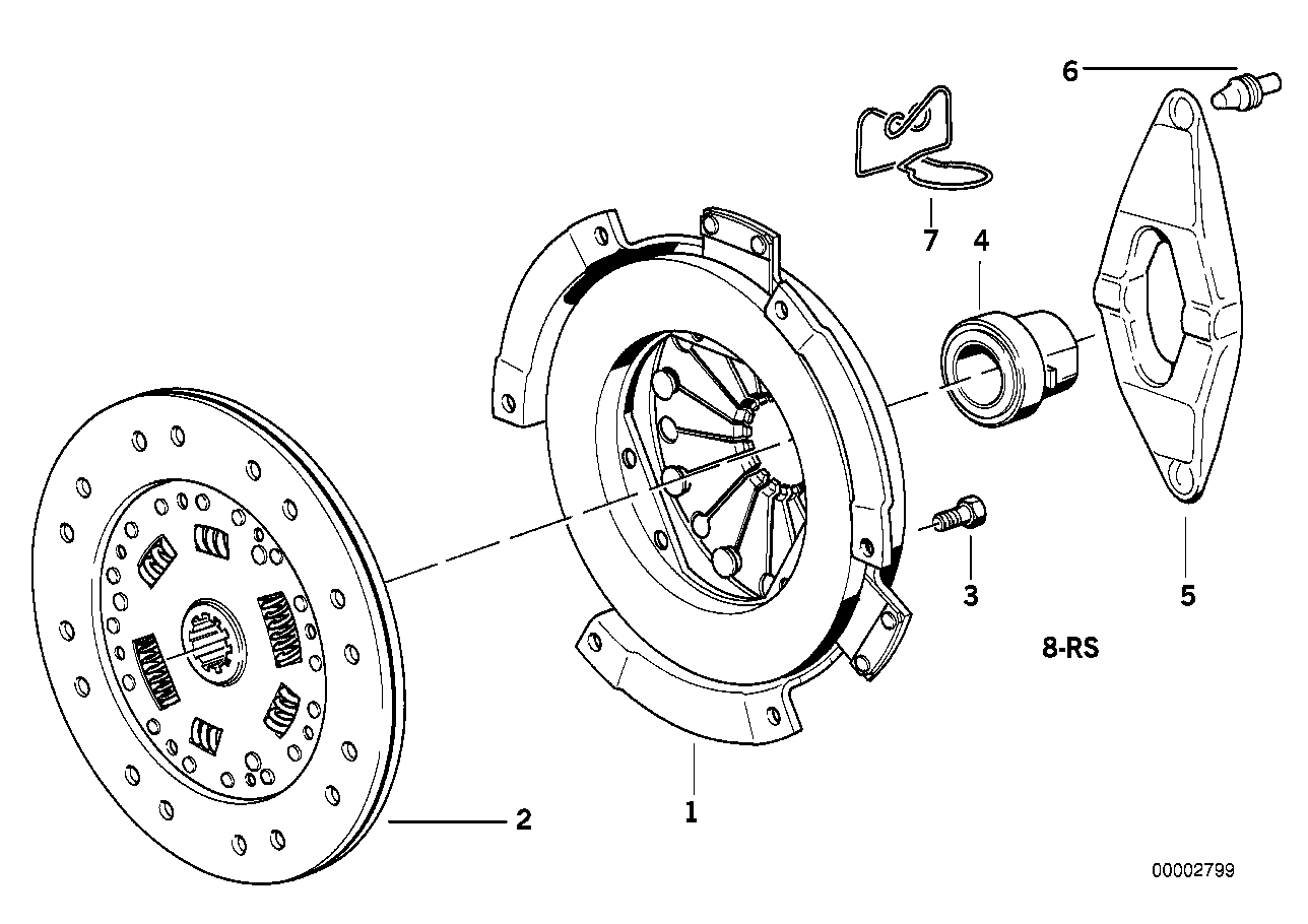 Genuine BMW 21212228065 E36 Exch.Pressure Plate For Twin Mass Flywh. D=240mm (Inc. Z3 M & M3) | ML Performance EU EU Car Parts