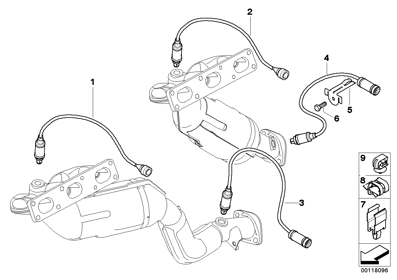 Genuine BMW 11787515826 E46 Regulating Lambda Probe L=990mm (Inc. 325Ci & 325i) | ML Performance EU EU Car Parts
