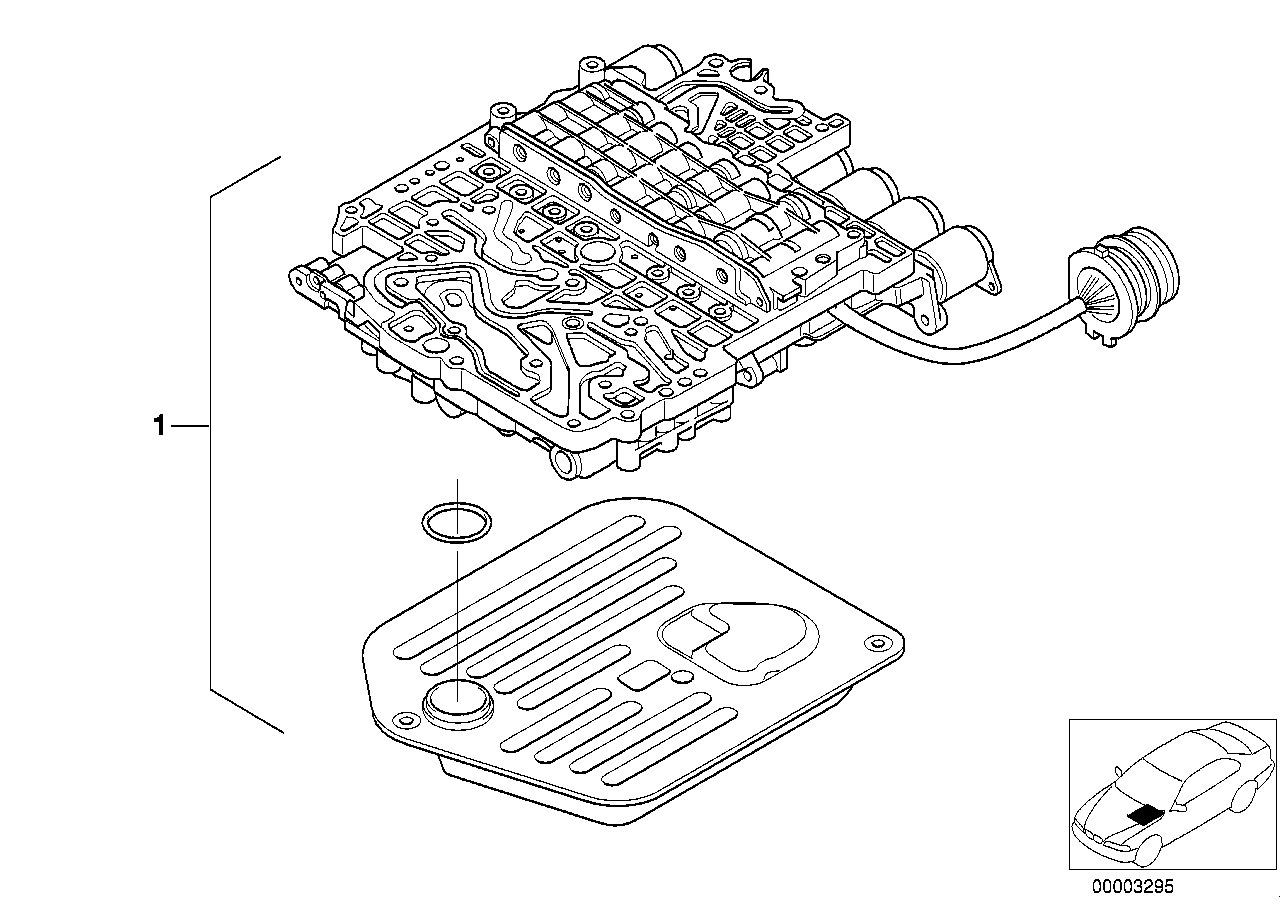Genuine BMW 24347521639 E38 E39 E53 At-Control Valve Assy (Inc. 735i, 540iP & 735iL) | ML Performance EU EU Car Parts