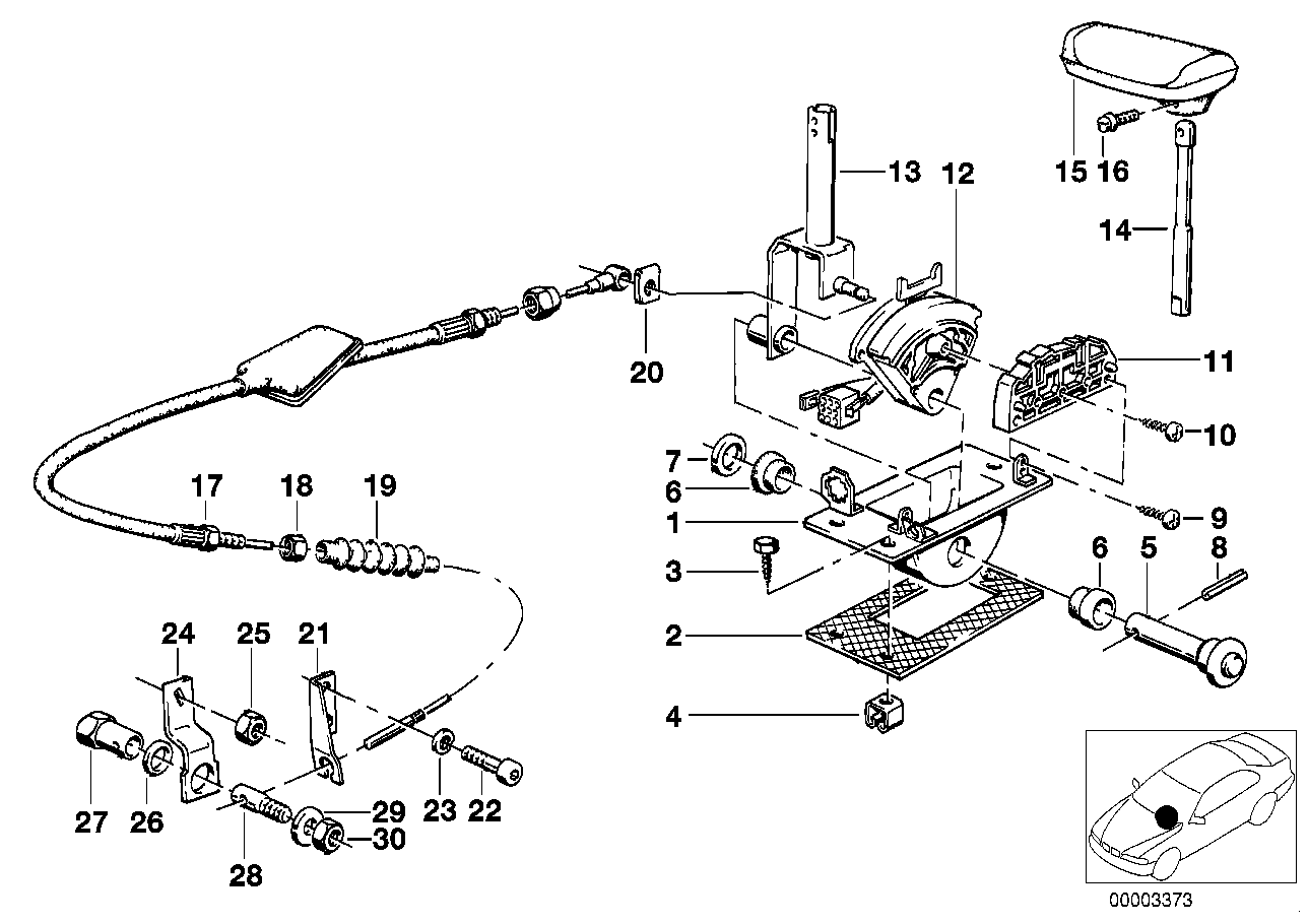 Genuine BMW 61311215078 E24 E28 E23 Switch Gearbox (Inc. 528e, 533i & 633CSi) | ML Performance EU EU Car Parts