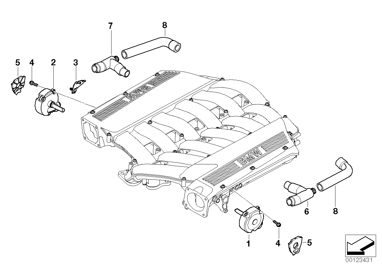 Genuine BMW 17127571931 E66 E65 E67 Bracket Right (Inc. 760i, 760LiS & 760Li) | ML Performance EU EU Car Parts