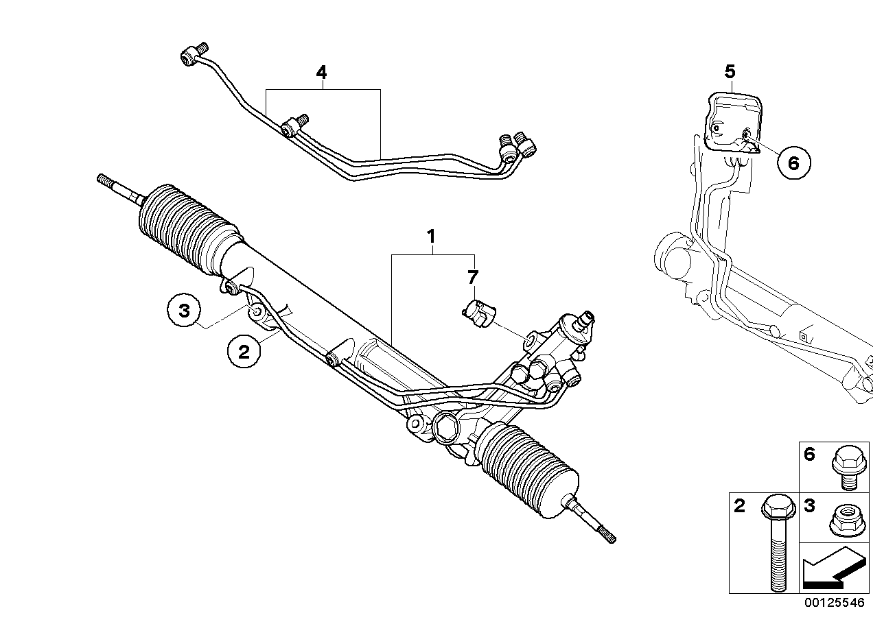 Genuine BMW 32136761823 E53 Exch. Hydro Steering Gear ZF (Inc. X5) | ML Performance EU EU Car Parts