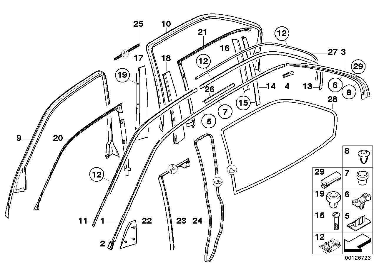 Genuine BMW 51348174481 E38 Covering Left GLANZSCHWARZ (Inc. 750iL, L7 & 750iLP) | ML Performance EU EU Car Parts