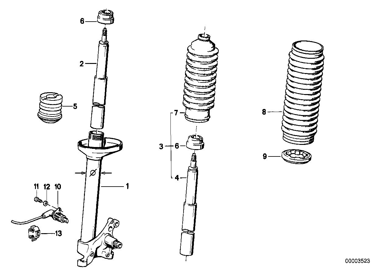 Genuine BMW 31321130067 E30 Shock Absorber-Insert BILSTEIN (Inc. 320is, 324d & 316i) | ML Performance EU EU Car Parts
