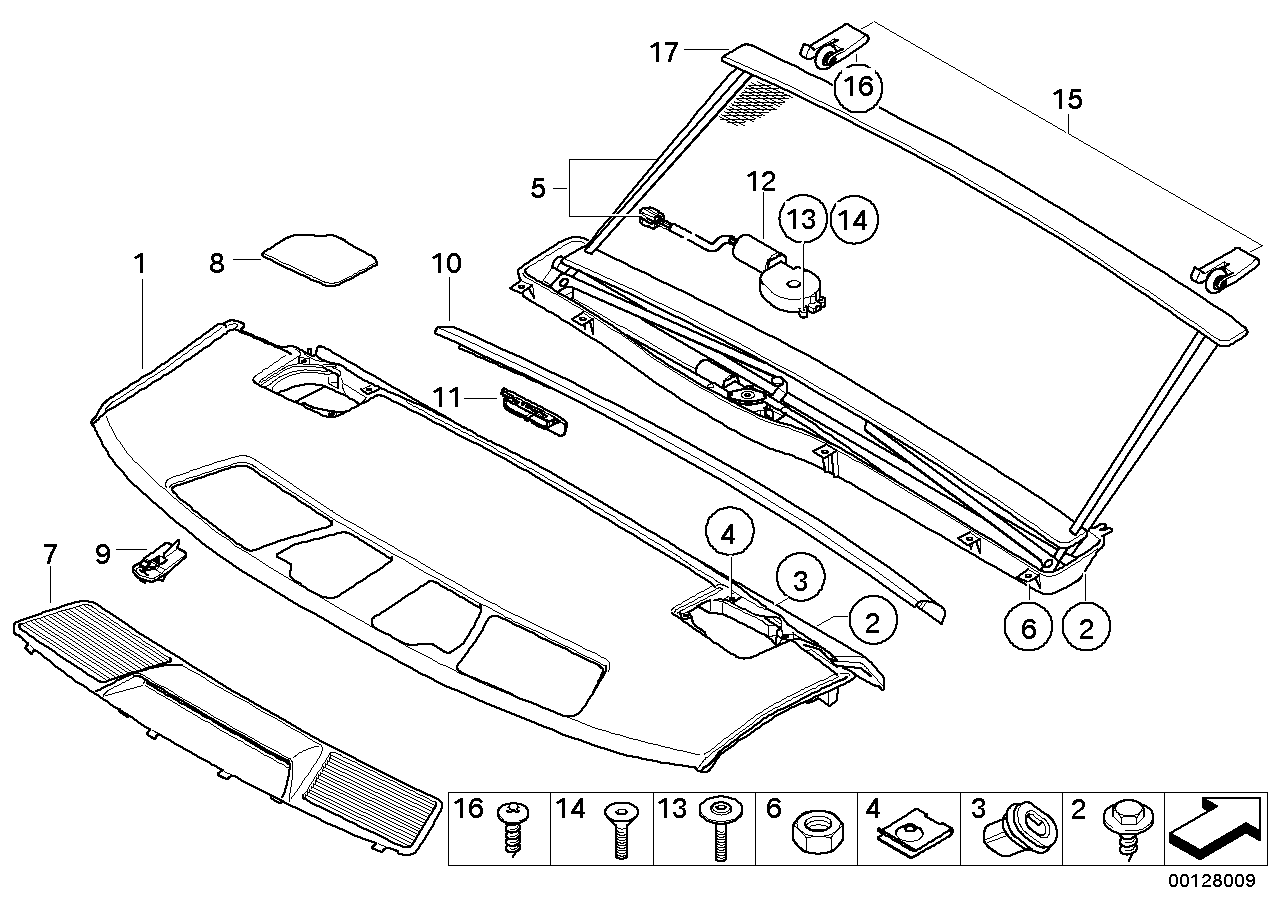 Genuine BMW 51467044725 E65 E66 Decor Strip For Rear Window Shelf BEIGE (Inc. 745i, 730Li & 735Li) | ML Performance EU EU Car Parts