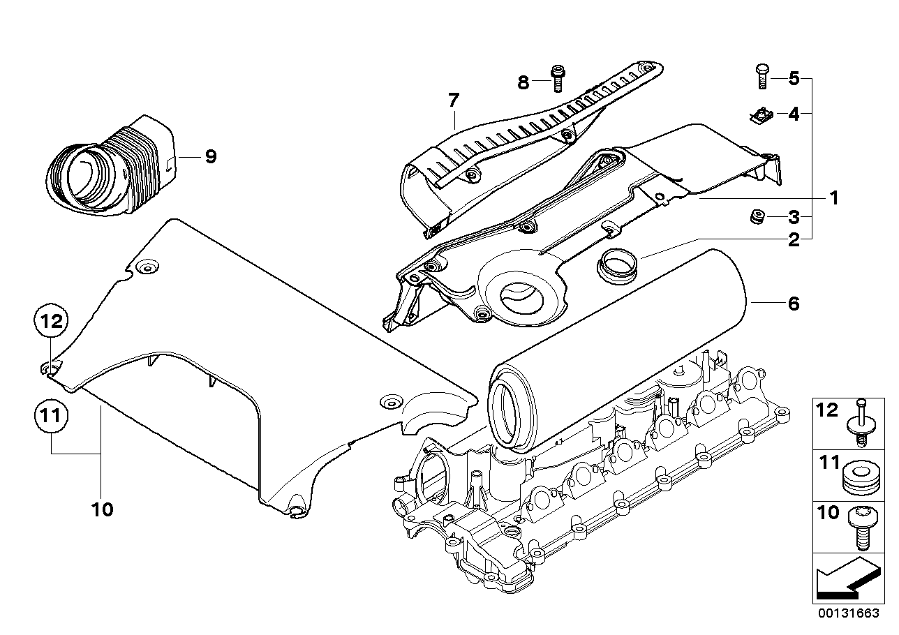 Genuine BMW 13717791043 E53 Suction Hood (Inc. X5 3.0d) | ML Performance EU EU Car Parts