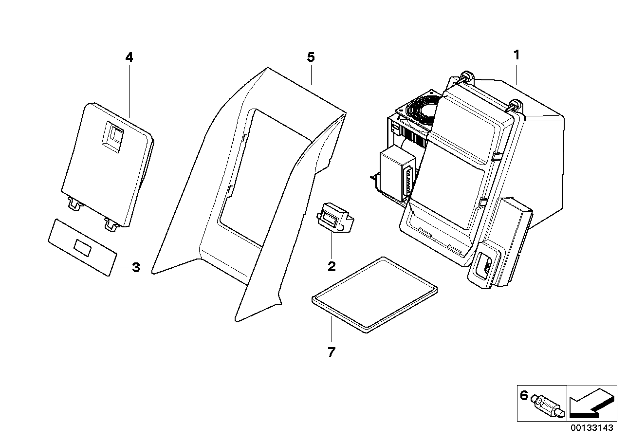 Genuine BMW 64117896492 E66 E65 E67 Coolbox (Inc. 730Ld, 745Li & 735i) | ML Performance EU EU Car Parts
